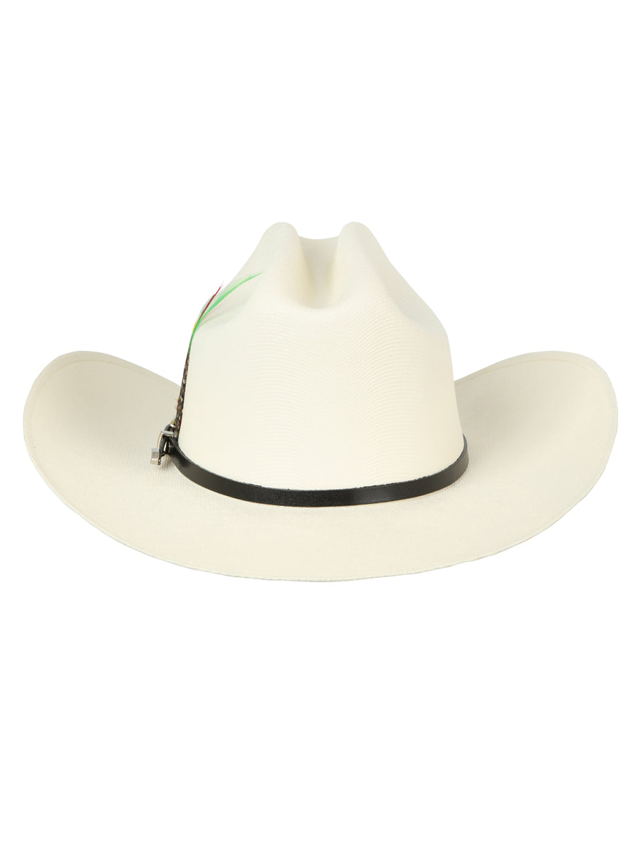 El General Men's 500X Palm Straw Western Hat — Sinaloa Crown in Bone