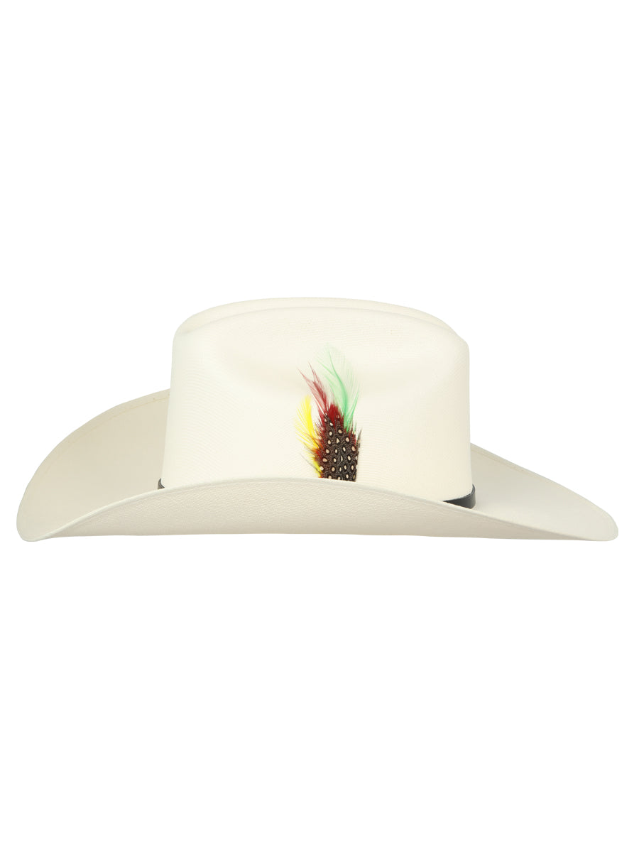 El General Men's 500X Palm Straw Western Hat — Sinaloa Crown in Bone