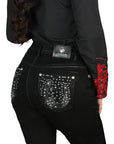 Centenario Bootcut Denim Jeans in Black