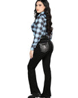 Centenario Bootcut Denim Jeans in Black