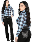 Centenario Bootcut Denim Jeans in Black