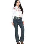 Centenario Bootcut Denim Jeans in Dark Blue