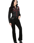 Centenario Bootcut Denim Jeans in Black