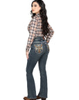 Centenario Bootcut Denim Jeans in Dark Blue