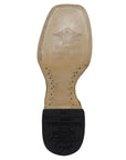 El General Men's Exotic Lizard Rodeo Cowboy Boots in Brown