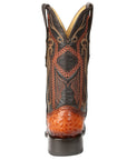 El General Men's Exotic Caiman Belly Cowboy Boots in Cognac