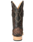 El General Men's Exotic Monster Fish Rodeo Boots in Brown