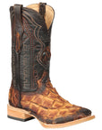 El General Men's Exotic Monster Fish Rodeo Boots in Cognac