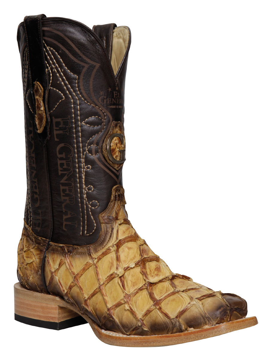 El General Men's Exotic Monster Fish Rodeo Boots in Orix