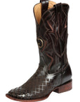 El General Men's Rodeo Boots — Pull-Up Leather in Brown