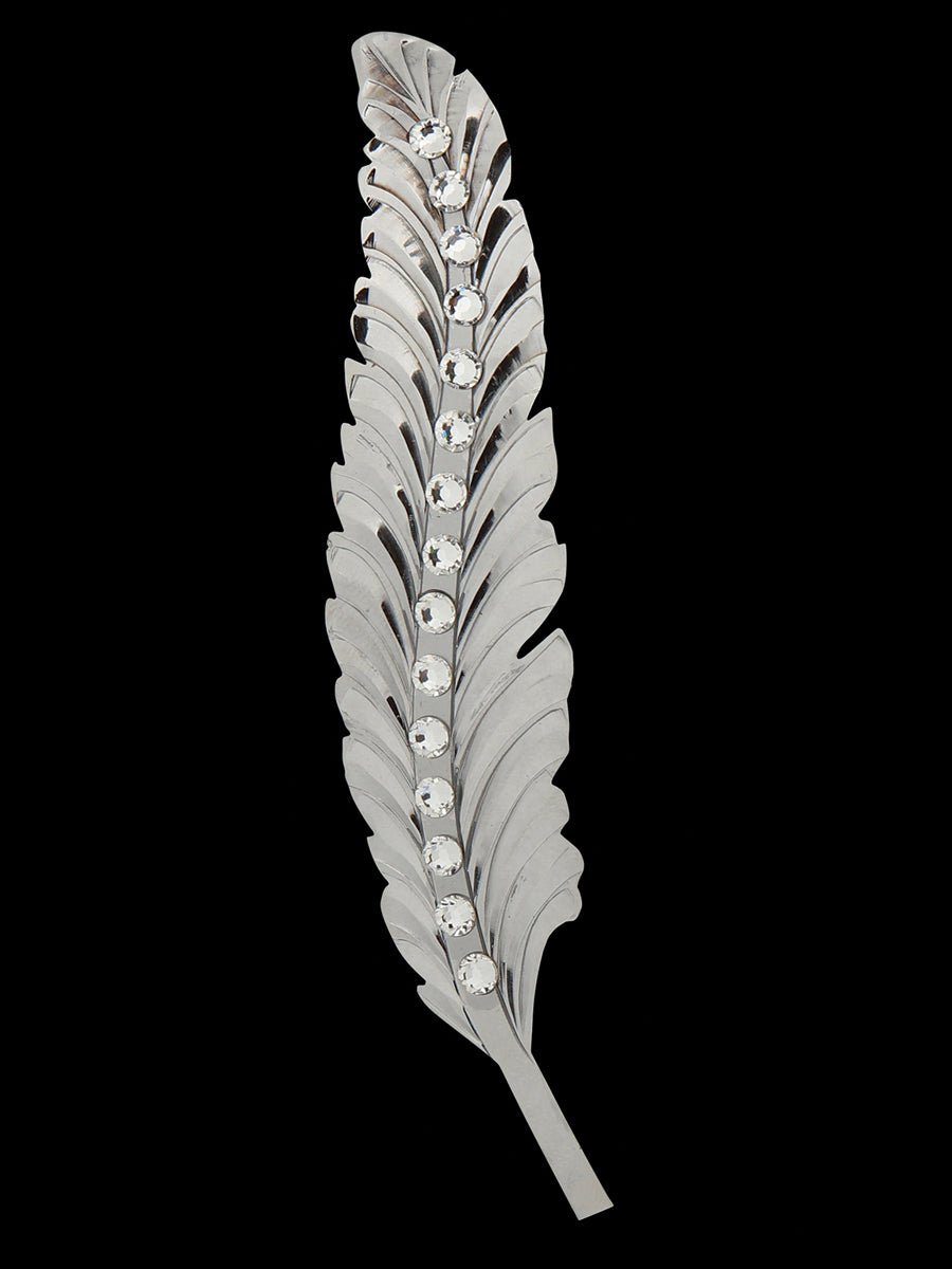 Decorative Feather with Stone Detail