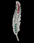 Decorative Feather with Stone Detail