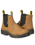 ProCliff Men’s Steel Toe Slip on Work Shoes - Made in Mexico - Nubuck Maple 45284