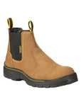 ProCliff Men’s Steel Toe Slip on Work Shoes - Made in Mexico - Nubuck Maple 45284