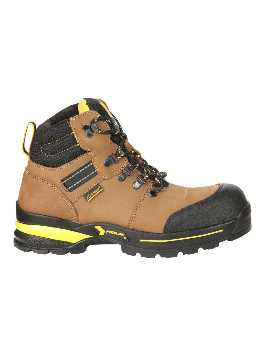 ProCliff Men’s Steel Toe Lace-up Work Shoes - Made in Mexico - Nubuck Maple 45287