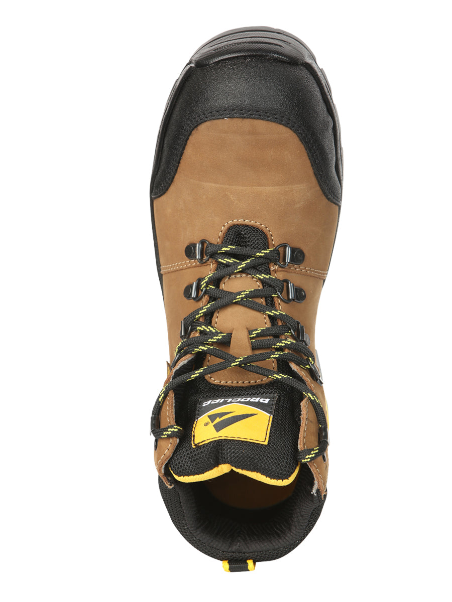 ProCliff Men’s Steel Toe Lace-up Work Shoes - Made in Mexico - Nubuck Maple 45287