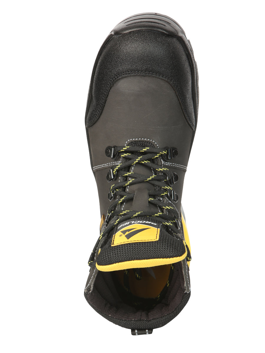 ProCliff Men’s Steel Toe Lace-up Work Shoes - Made in Mexico - Nubuck Grey 45288