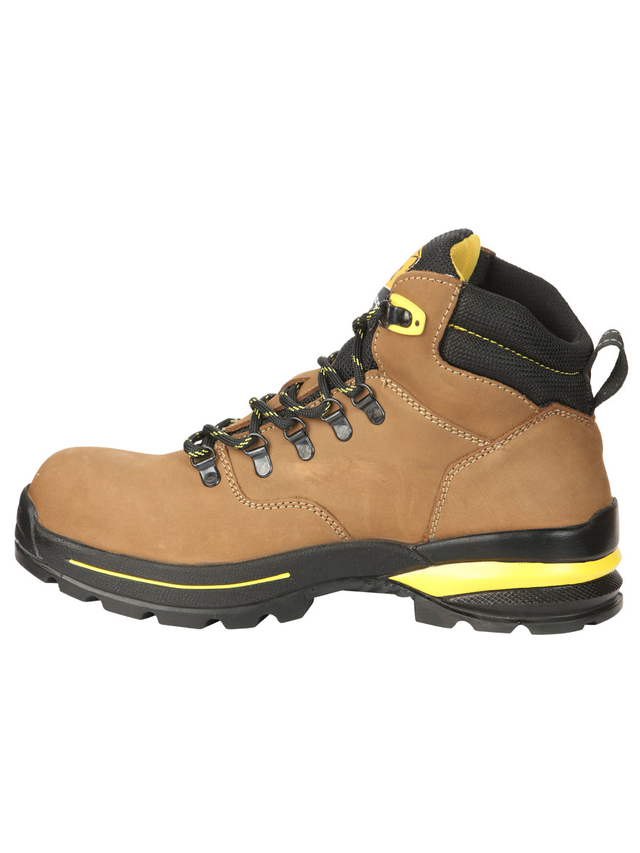 ProCliff Men’s Steel Toe Lace-up Work Shoes - Made in Mexico - Nubuck Maple 45289