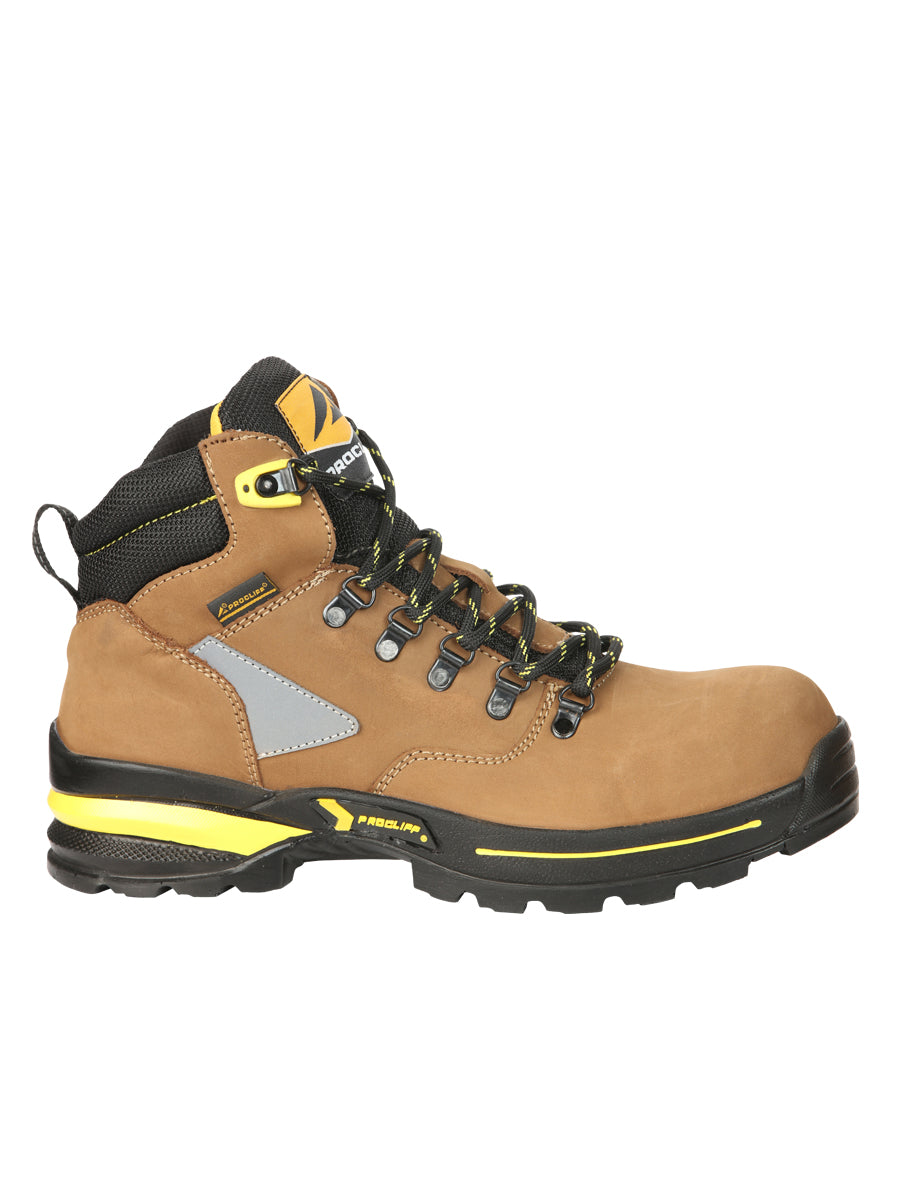ProCliff Men’s Steel Toe Lace-up Work Shoes - Made in Mexico - Nubuck Maple 45289