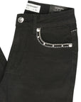 Centenario Hip-Up Bootcut Denim Jeans in Black