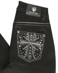 Centenario Bootcut Denim Jeans in Black