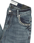 Centenario Bootcut Denim Jeans in Dark Blue