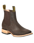 El General Men's Ankle Boots — Bull Neck Leather in Mocha