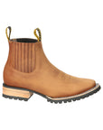 El General Men's Ankle Boots — Crazy Horse Papaya