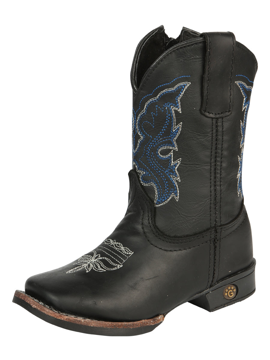 El General Kids Rodeo Boots — Crazy Black