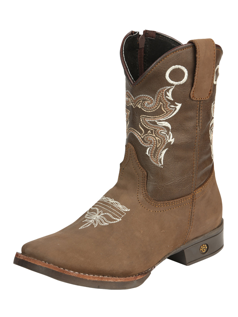 El General Kids Rodeo Boots in Taupe