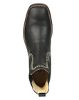 El General Men's Leather Ankle Boots in Black