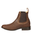 El General Men's Leather Ankle Boots in Brown