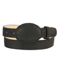 El General Kids Western Belt — Nubuck in Black
