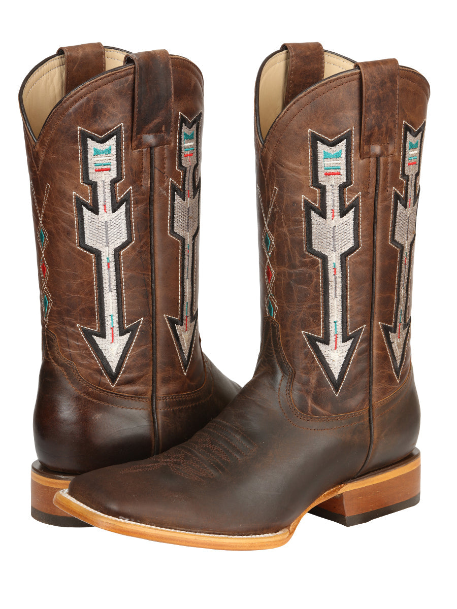 Jar Boots Men's Leather Cowboy Boots - Made in Mexico - Natural/Orix 45475