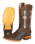 Jar Boots Men's Leather Cowboy Boots - Made in Mexico - Natural/Orix 45475