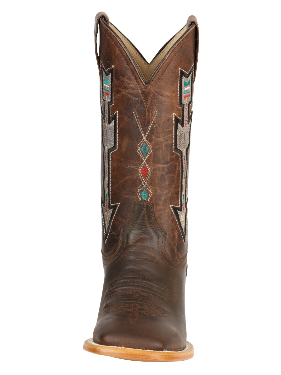 Jar Boots Men's Leather Cowboy Boots - Made in Mexico - Natural/Orix 45475