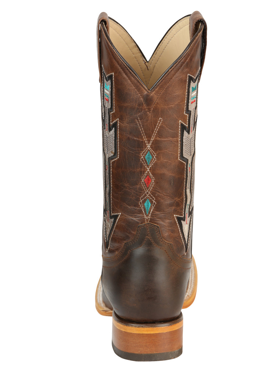 Jar Boots Men's Leather Cowboy Boots - Made in Mexico - Natural/Orix 45475