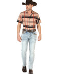 Centenario Men's Premium Denim Boot Cut Pants in Light Blue