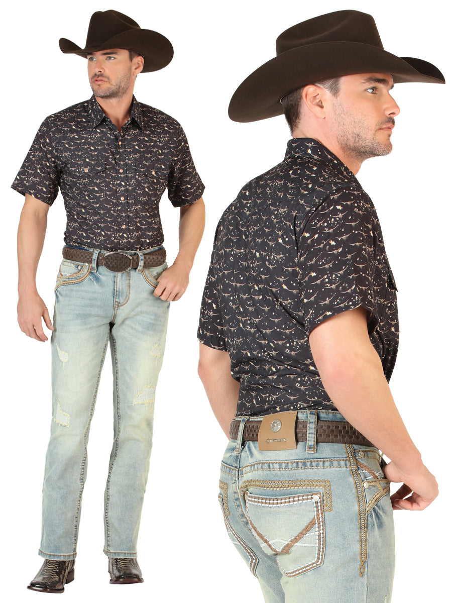 Centenario Men's Bootcut Jeans in Light Blue