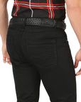 Centenario Slim Fit Denim Pants in Black