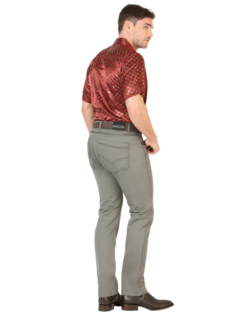 Centenario Slim Fit Denim Pants in Grey