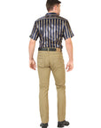 Centenario Slim Fit Denim Pants in Khaki