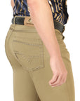 Centenario Slim Fit Denim Pants in Khaki