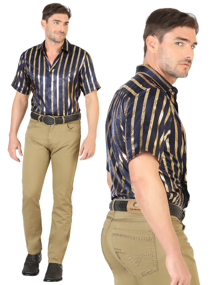 Centenario Slim Fit Denim Pants in Khaki