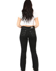 Centenario Women's Bootcut Denim Jeans in Black