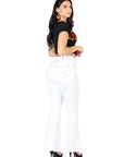 Centenario Women's Bootcut Denim Jeans in White