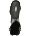 El General Men’s Leather Cowboy Boots - Embossed Stingray Print - Black 45566
