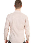 El General Men's Slim Fit Long Sleeve Western Shirt in Khaki