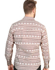 El General Men's Long Sleeve Western Shirt in Khaki