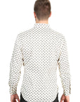 El General Men's Slim Fit Long Sleeve Western Shirt in Beige